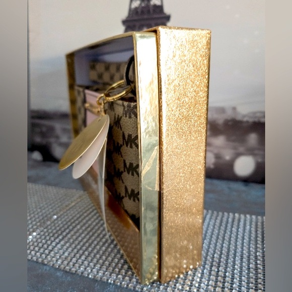 MICHAEL KORS Pink Signature MK Monogram Adjustable Belt Bag w/Gift Box - Picture 6 of 9